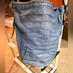 Rare Blue croc Coach purse